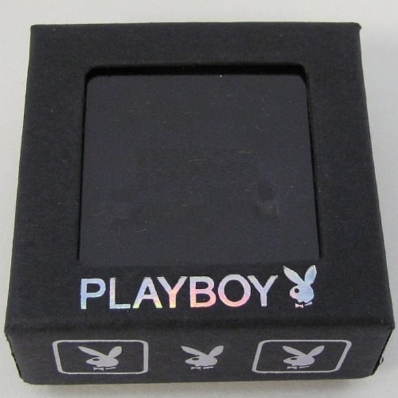Men's Playboy Ring Bunny Logo Stainless Steel Wide Band Size 10 Mens Authentic - Picture 9 of 12